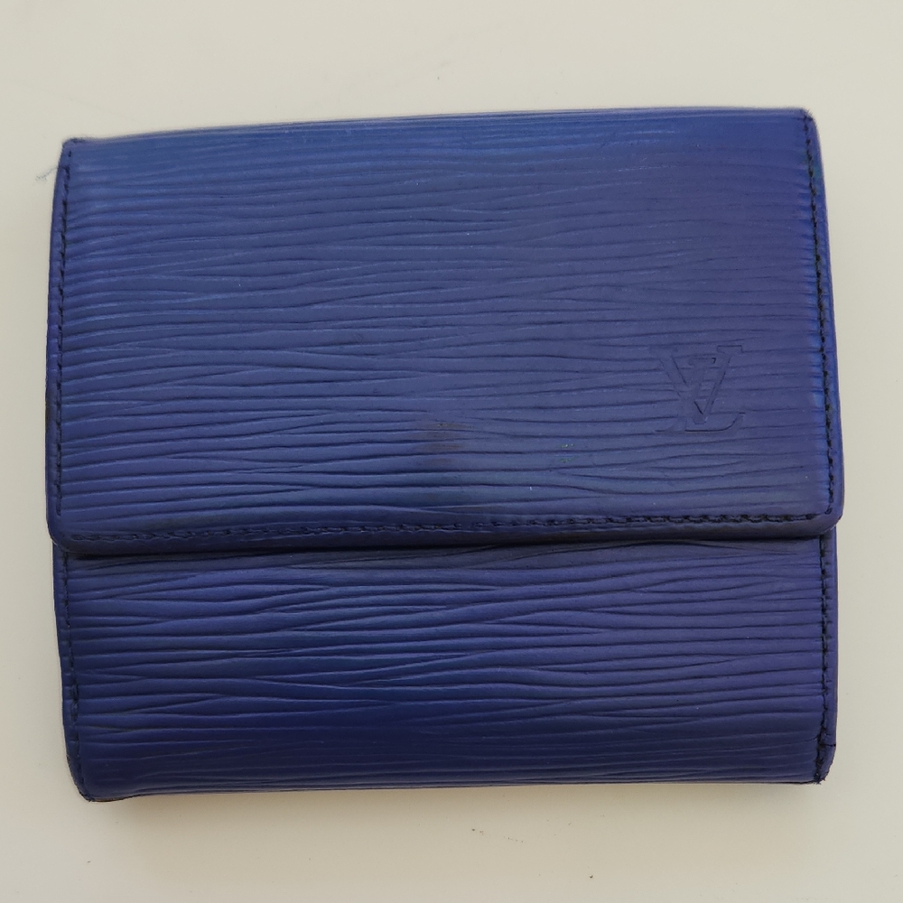 Louis Vuitton Royal Blue Textured Wallet